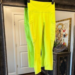 Fabletics Neon Yellow Leggings